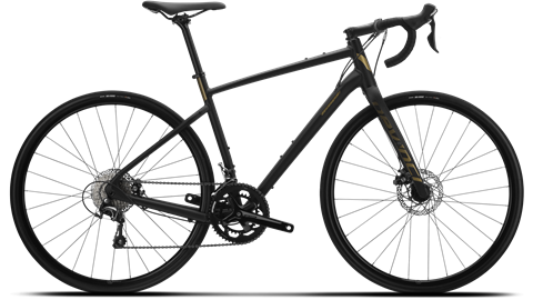 Gravel bike aluminum Devinci Hatchet Shimano Tiagra 2022 black