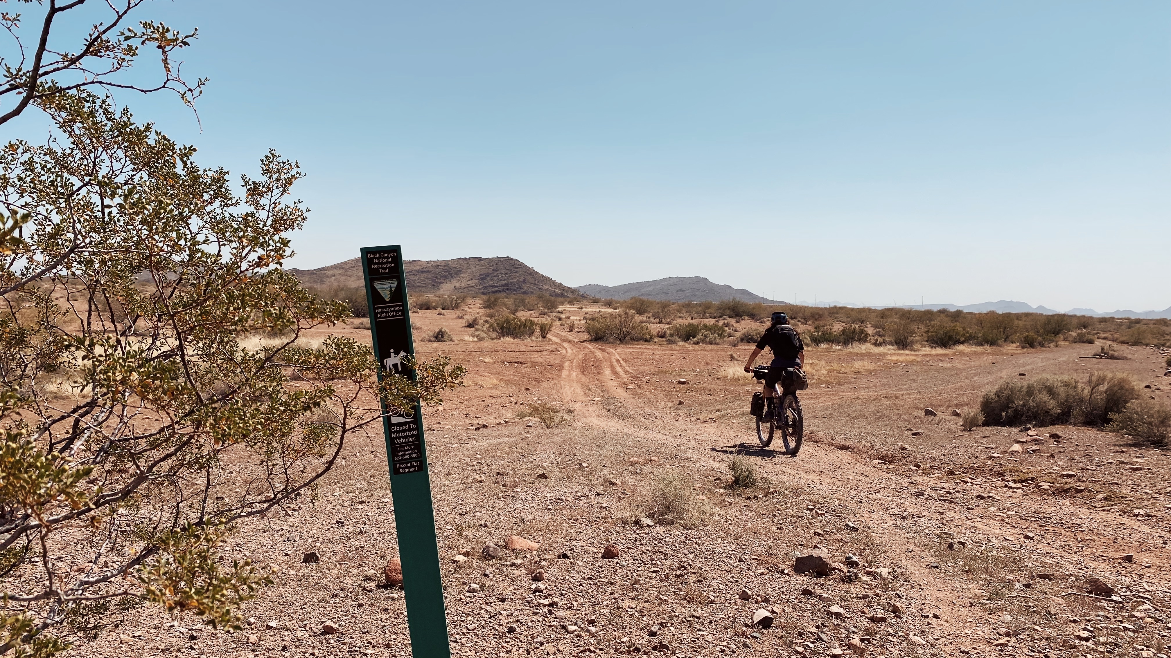 Bikepacking in the desert on a Devinci Troy