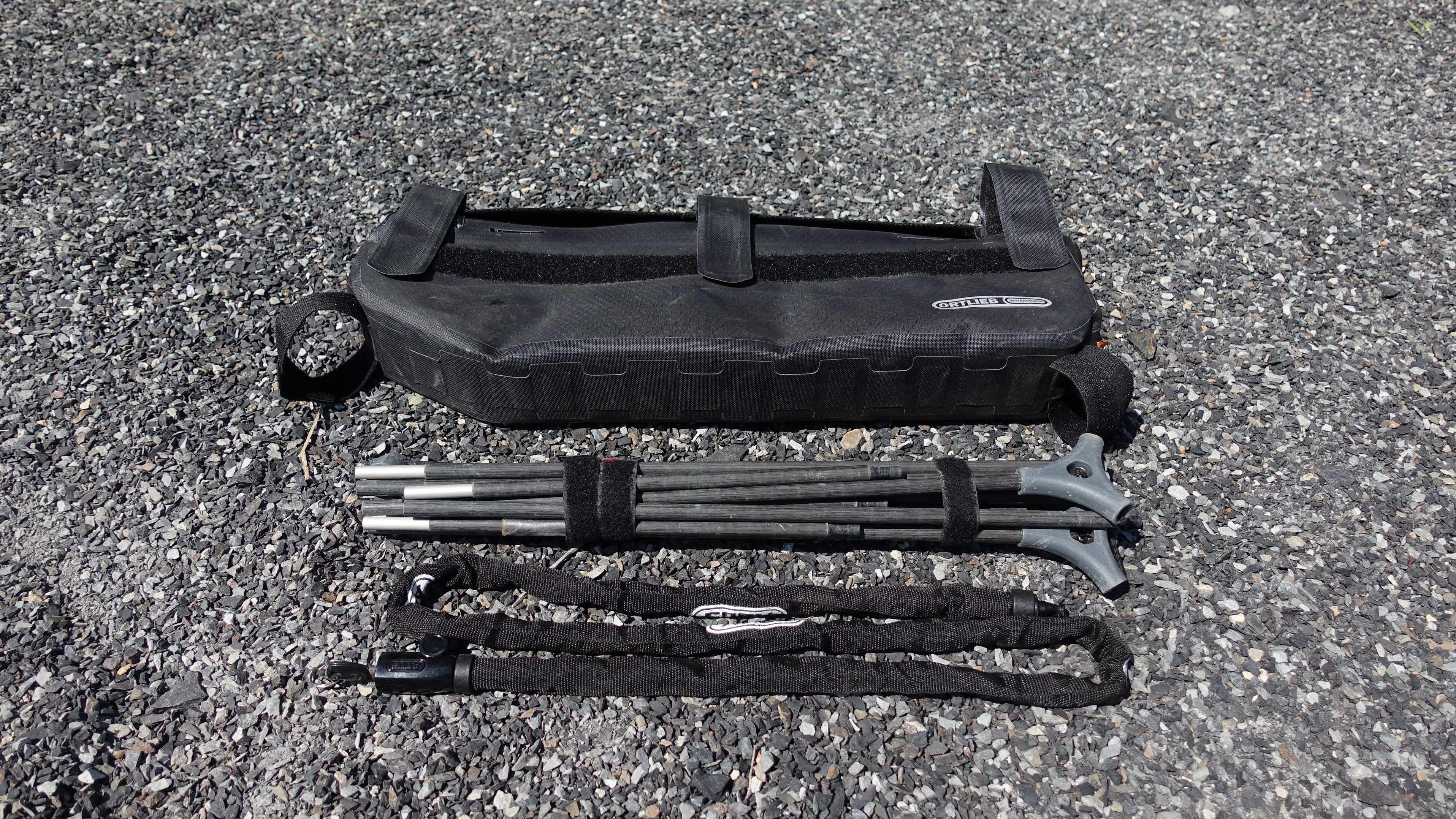 What to put in a half framebag for a bikepacking setup