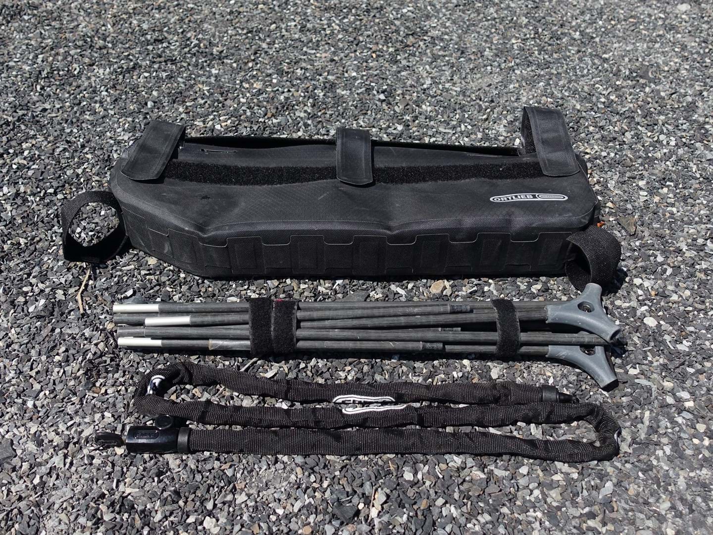 What to put in a half framebag for a bikepacking setup