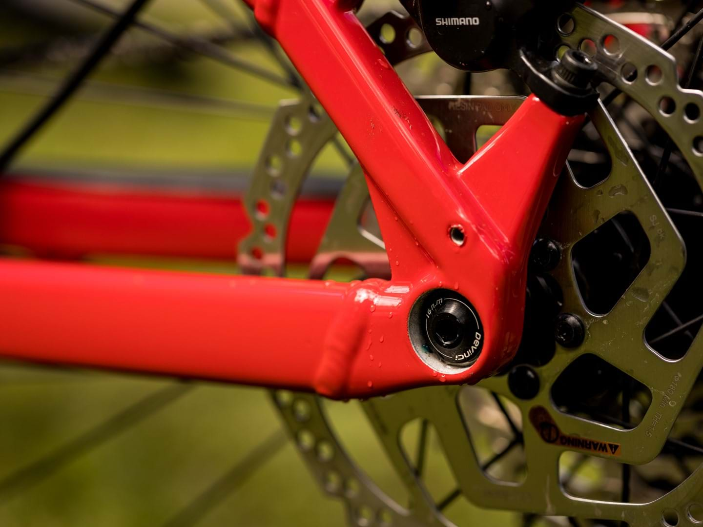 Devinci frame and rear disc brake