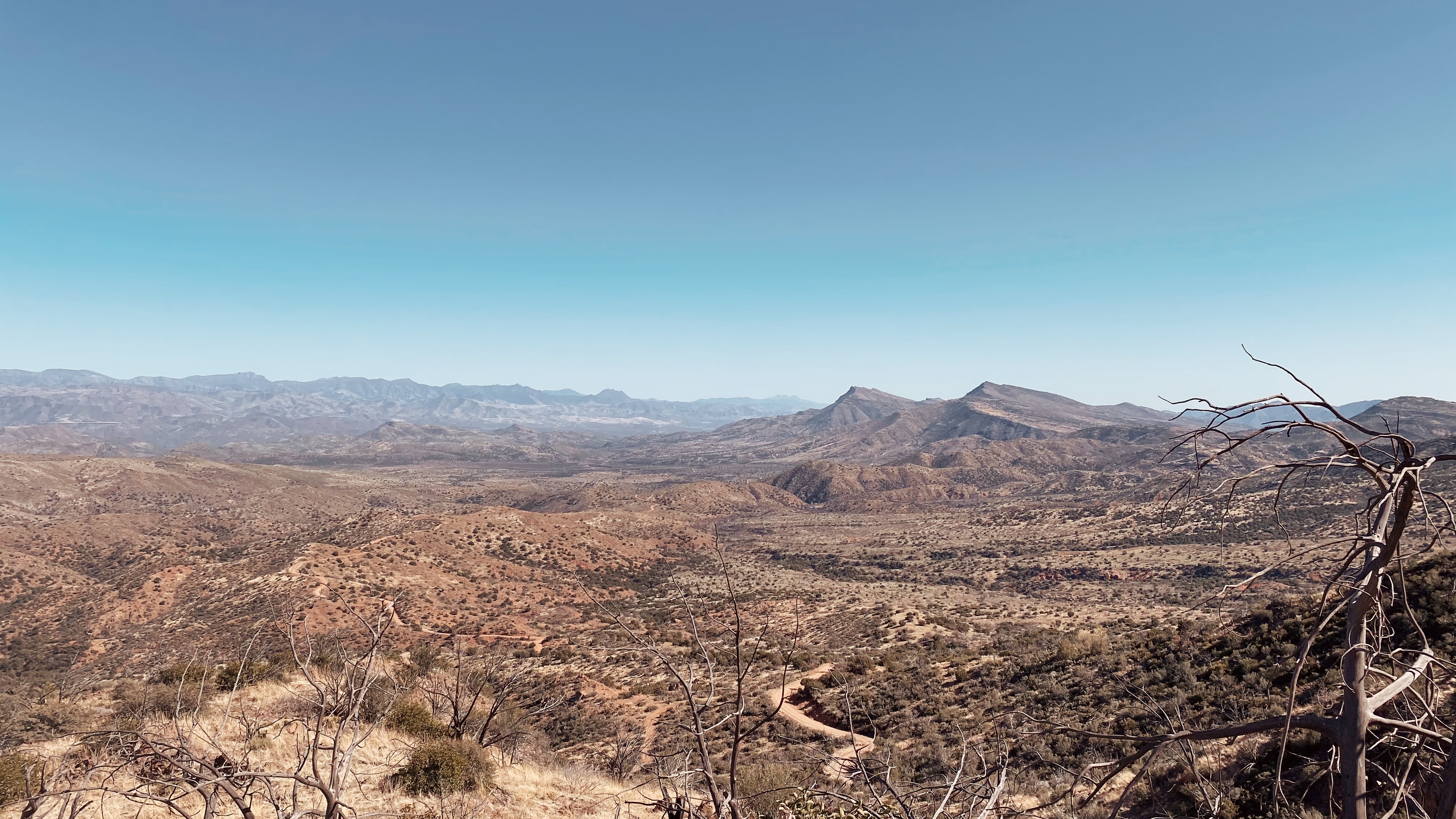 Incredible mountain and nature view while bikepacking