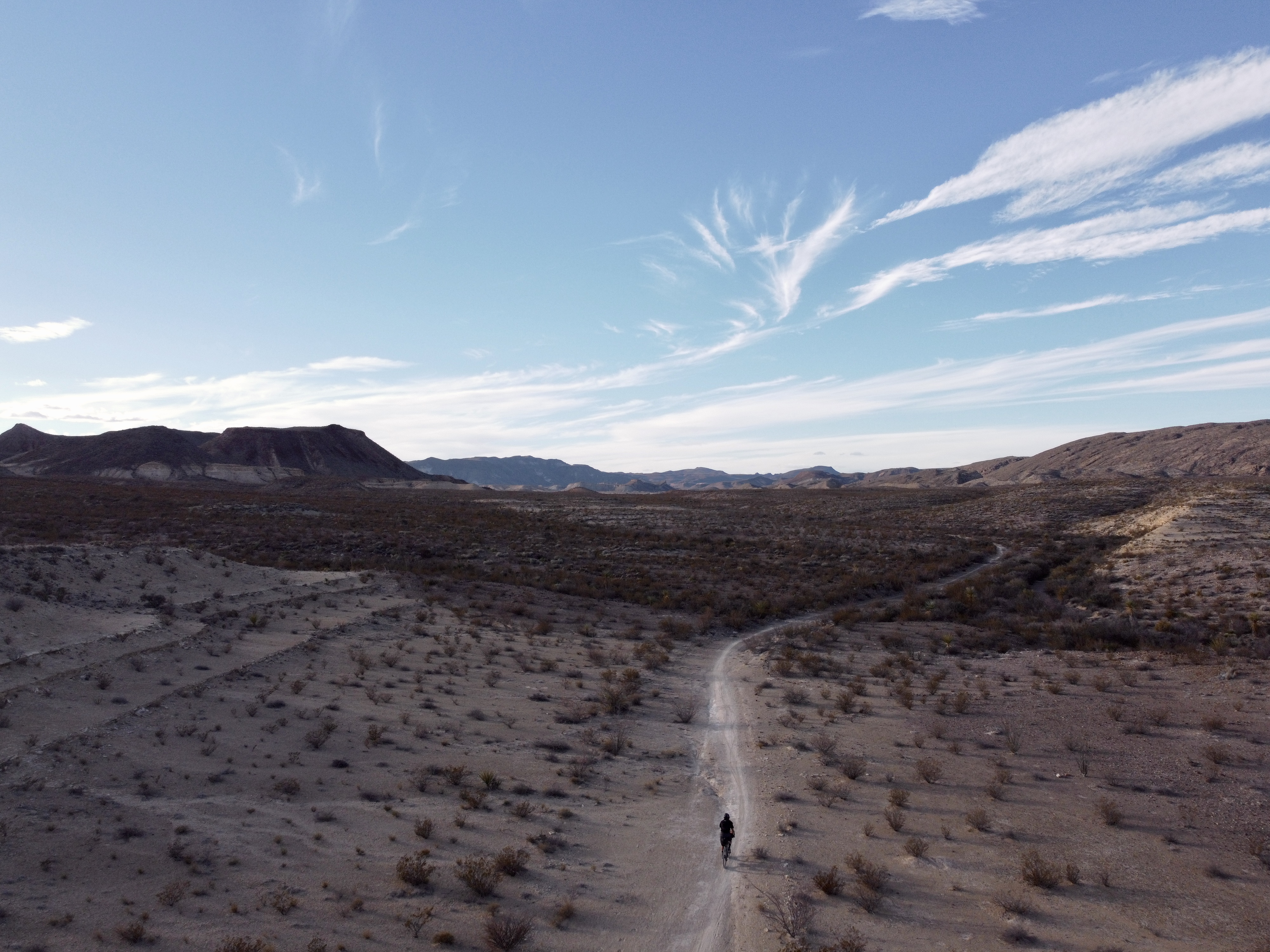 Epic view of the desert while bikepacking