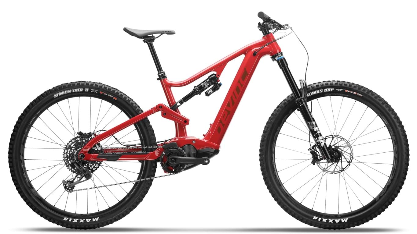 Mountain MTB e-bike Devinci eTroy red 2022